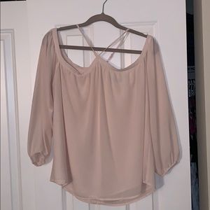 Off the shoulder strappy top